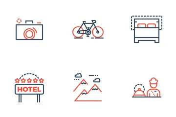 Free Travel And Hotel Icon Pack