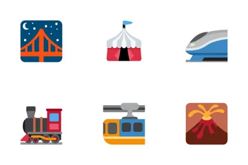 Free Travel & Places Twemoji Icon Pack