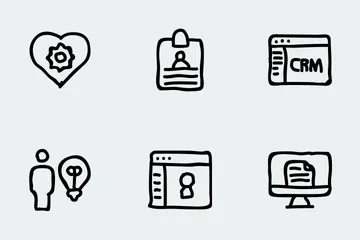 Free User Interface Hand Drawn Icon Pack