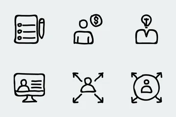 Free User Interface Hand Drawn Icon Pack