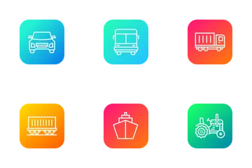 Free Véhicule Et Transport Pack d'Icônes