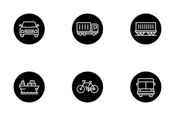 Free Vehículo y transporte Paquete de Iconos