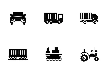 Free Vehículo y transporte Paquete de Iconos