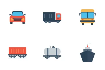 Free Veículo e Transporte Pacote de Ícones