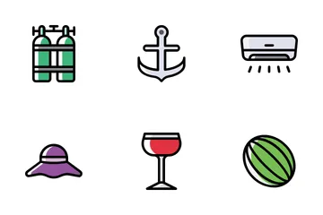 Free Verano Paquete de Iconos