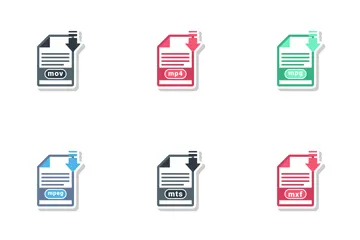 Free Videodateiformate Symbolpack