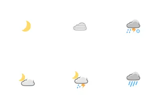Weather Night Time Icons