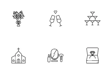 Free Wedding Elements Icon Pack