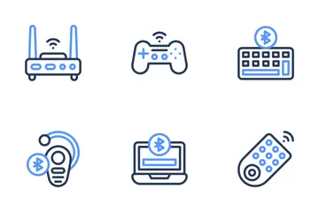 Free Wi-FiとBluetooth アイコンパック