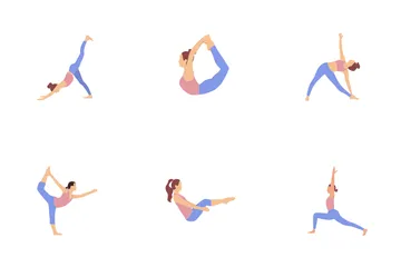 Free Yoga Poses Icon Pack
