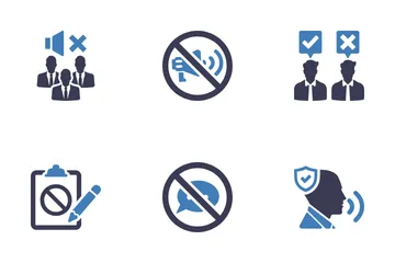 Freedom Of Speech Icon Pack