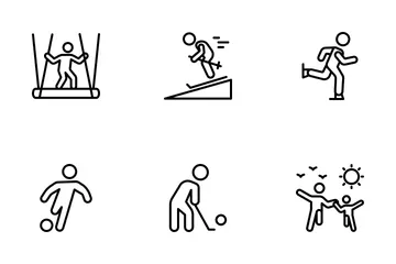 Freizeitaktivitäten Icon Pack