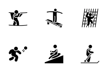 Freizeitaktivitäten Icon Pack