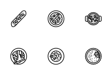 French Cuisine Food Meal Icon Pack