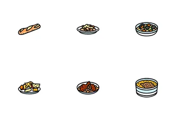 French Cuisine Food Meal Icon Pack