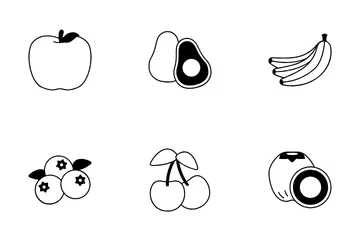 Fresh Fruit Solid Icon Pack