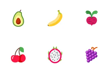 Fresh Fruits Icon Pack