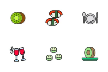 Fruit And Drink Icon Pack
