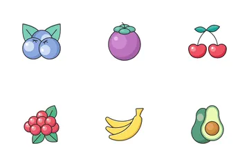 Fruit And Nuts Icon Pack