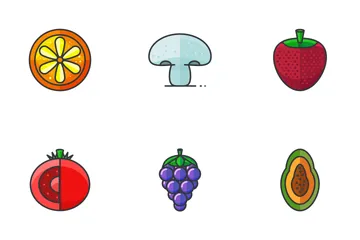 Fruit And Vegetable  Icon Pack