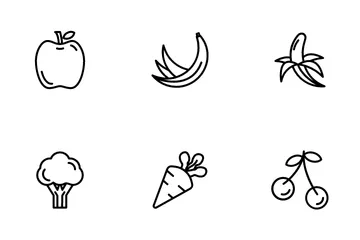 Fruit And Vegetable Icon Pack