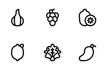 Fruit And Vegetable Icon Pack