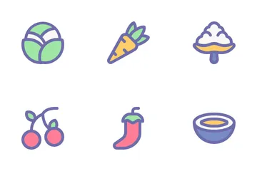 Fruit And Vegetable Icon Pack