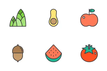 Fruit And Vegetable Icon Pack