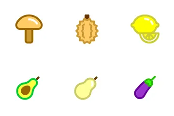 Fruit And Vegetable Icon Pack