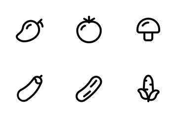 Fruit And Vegetable Icon Pack