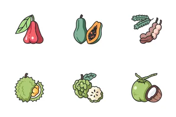 Fruit And Vegetable Icon Pack