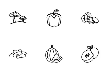 Fruit And Vegetable Icon Pack