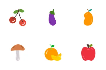 Fruit And Vegetable Icon Pack