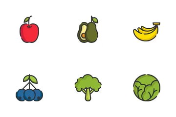 Fruit And Vegetable Icon Pack