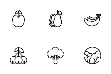 Fruit And Vegetable Icon Pack