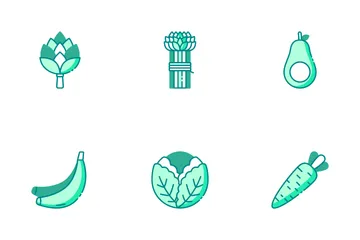 Fruit And Vegetable Icon Pack