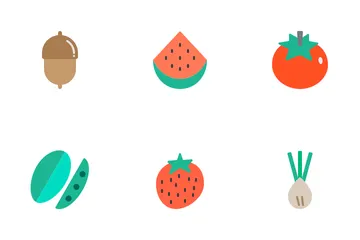 Fruit And Vegetable Icon Pack