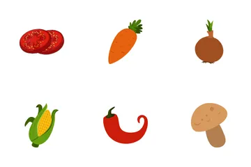 Fruit And Vegetable Icon Pack