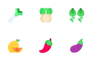 과일과 야채 아이콘 팩