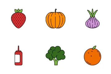 Fruit And Vegetables  Icon Pack