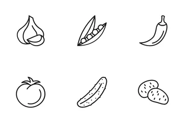 Fruit And Vegetables Icon Pack