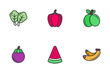 Fruit And Vegetables Icon Pack