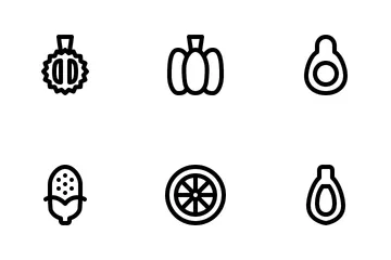 Fruit And Vegetables Icon Pack