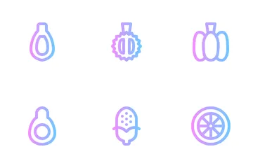 Fruit And Vegetables Icon Pack