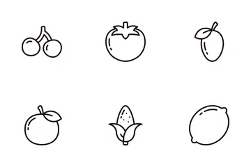 Fruit And Vegetables Icon Pack