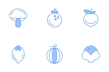 Fruit And Veggies Icon Pack