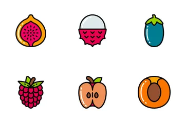 Fruit - Bright Fill Icon Pack