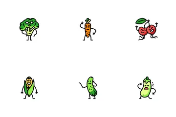 Fruit Character Funny Food Icon Pack