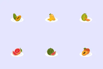 Fruit With Vitamin A Icon Pack