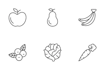 Fruits And Vegetable Vol 1 Icon Pack